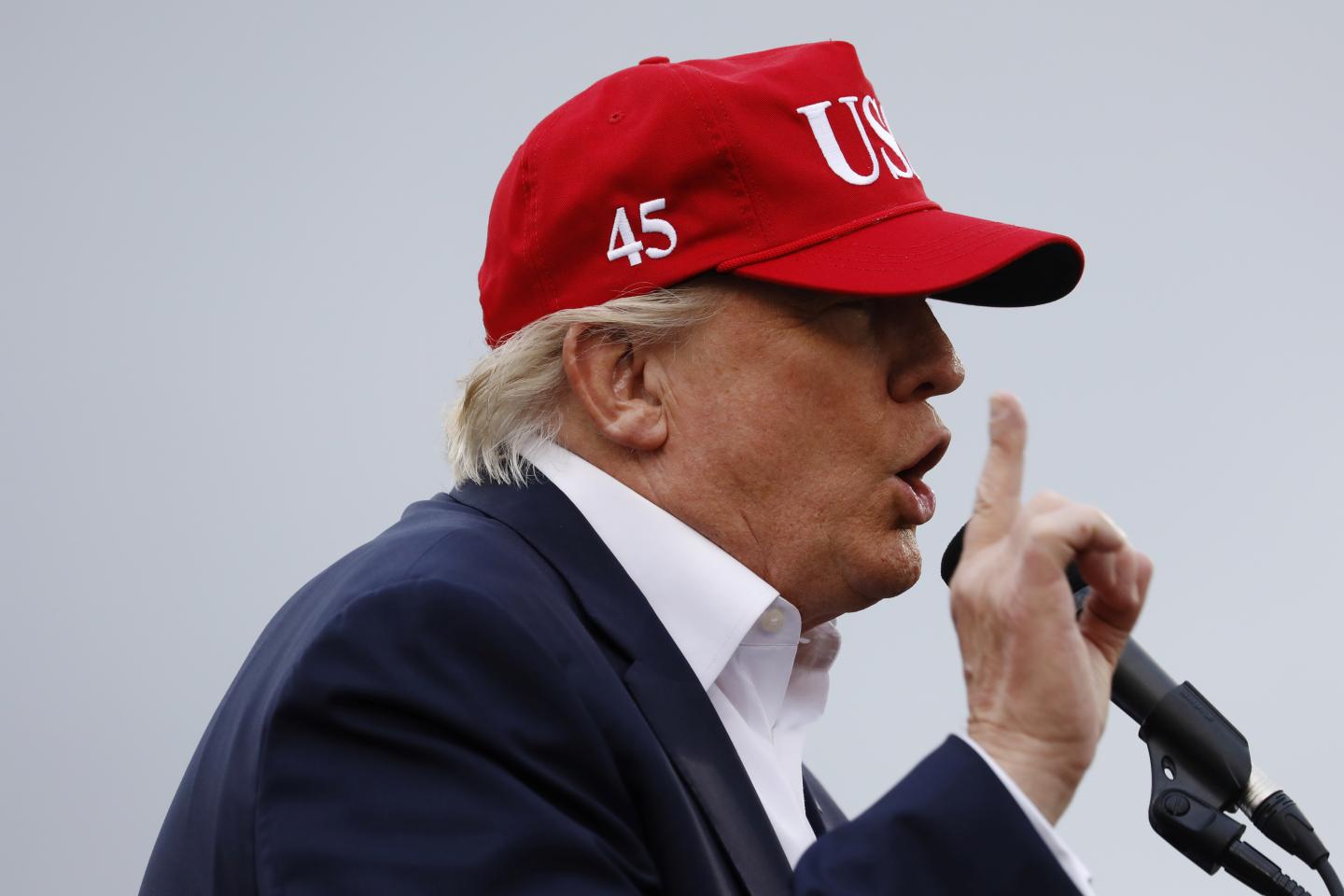 U.S. President-elect Donald Trump speaks during a USA Thank You Tour event in Mobile, Alabama