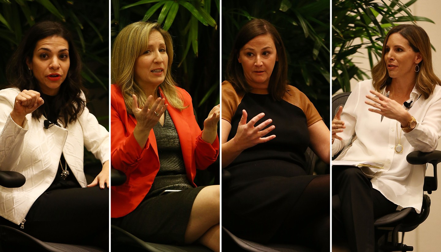 DANA POINT, CA - NOVEMBER 30: Nairi Hourdajian speaks onstage during the Crisis Management panel at Fortune MPW Next Gen 2016 on November 30, 2016 in Dana Point, California. (Photo by Joe Scarnici/Getty Images for Fortune)