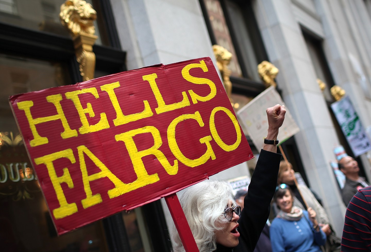 Activists Rally At Wells Fargo Shareholders Meeting In San Francisco