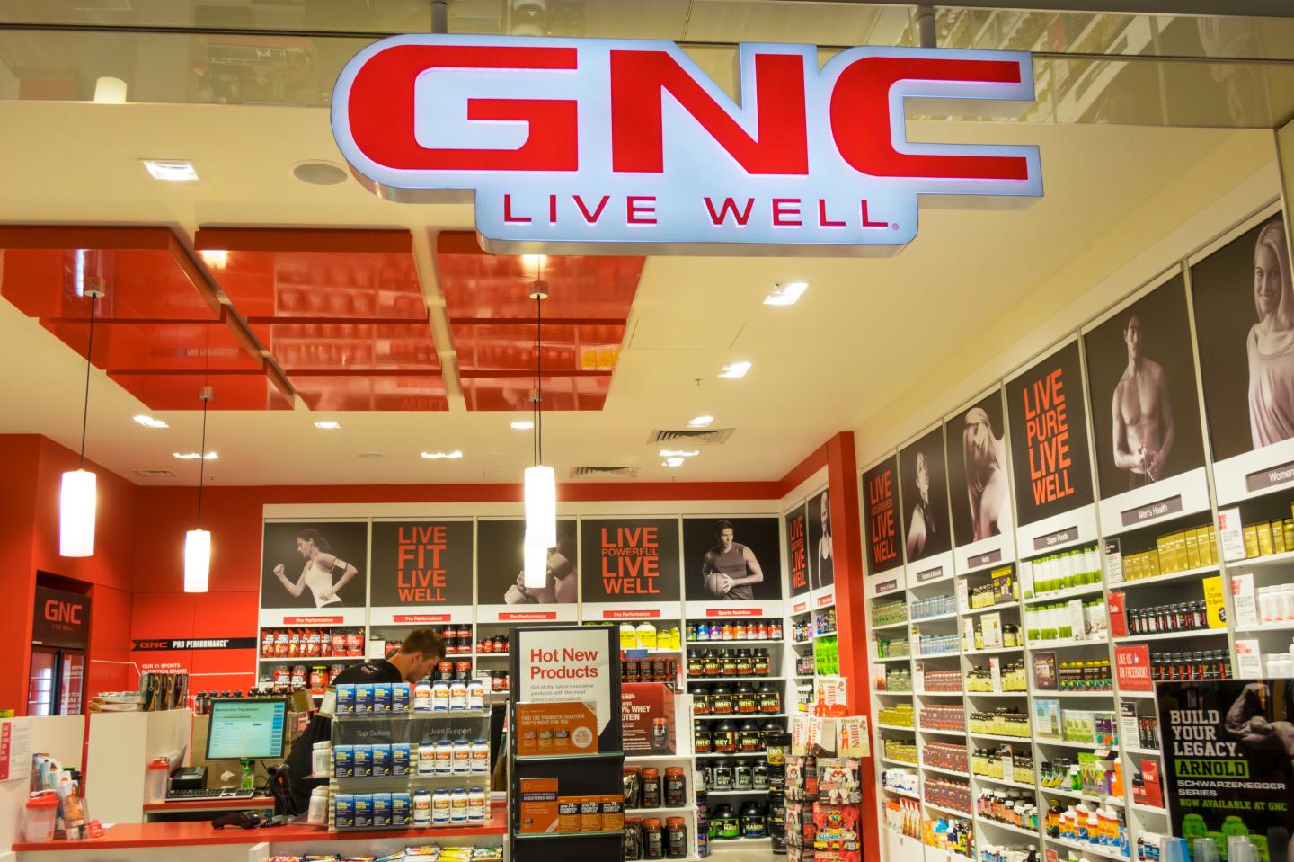 Australia, Victoria Melbourne Central sale shopping GNC Live Well dietary supplements center
