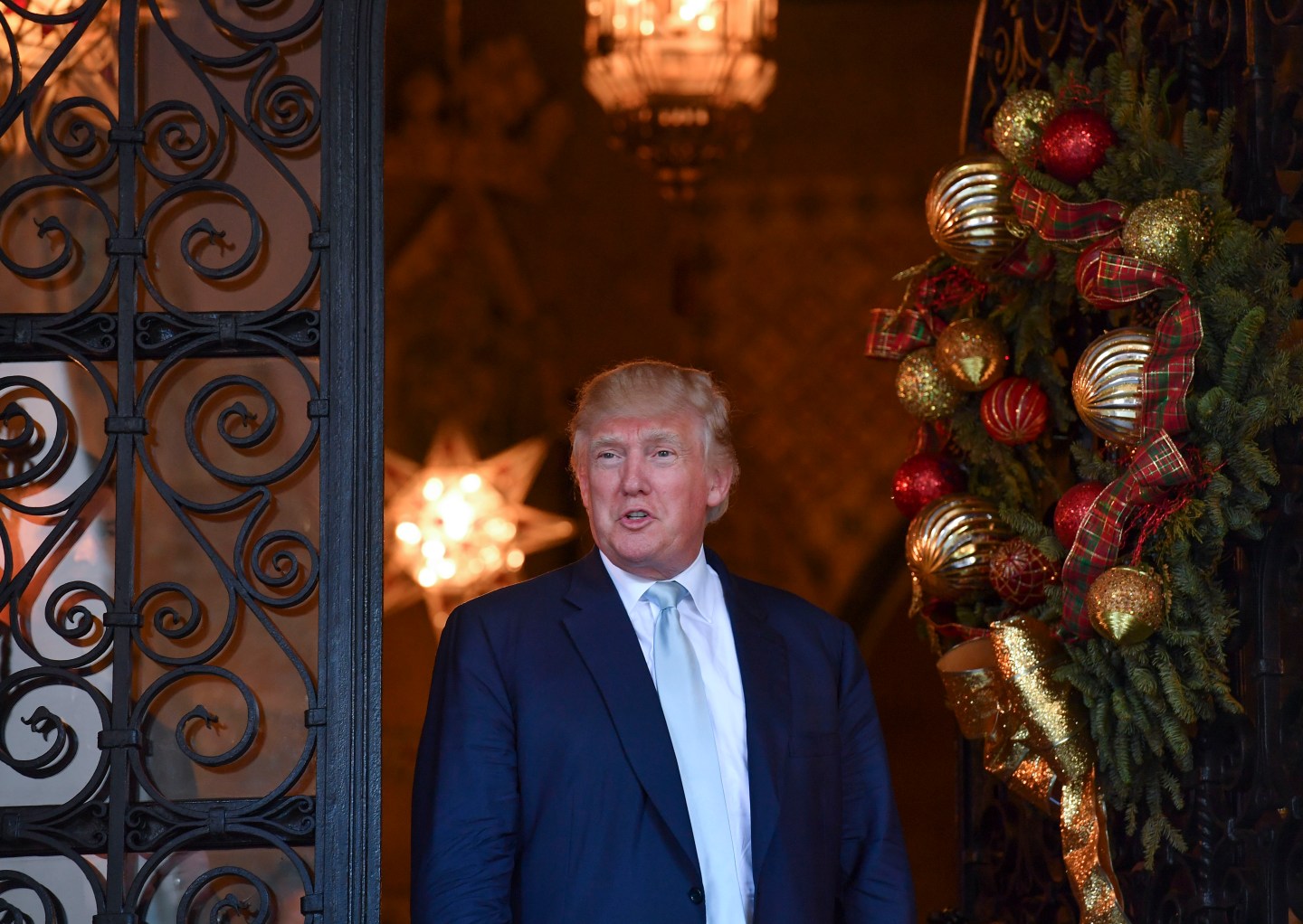 President-elect Donald Trump at Mar-a-Lago Club