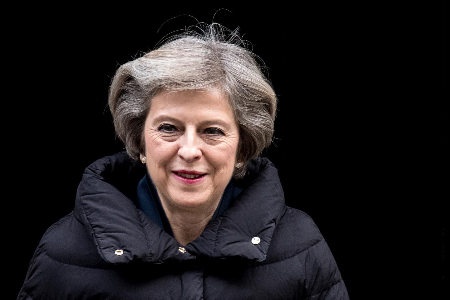 Theresa May Leaves For The First PMQ's Of 2017