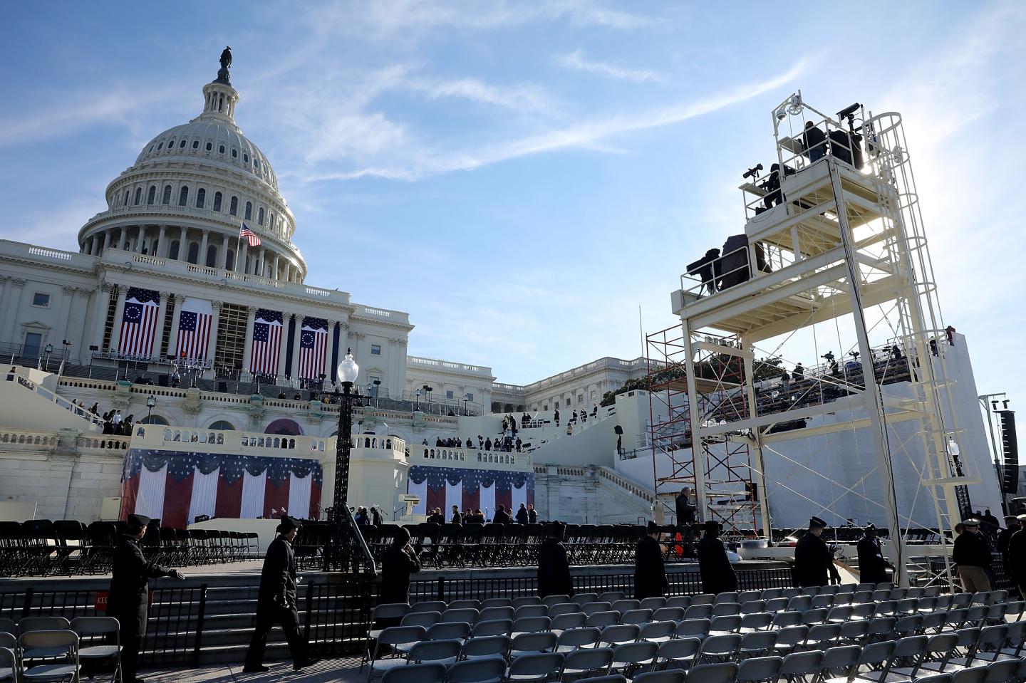 Rehearsal For Presidential Inauguration Held In Washington DC