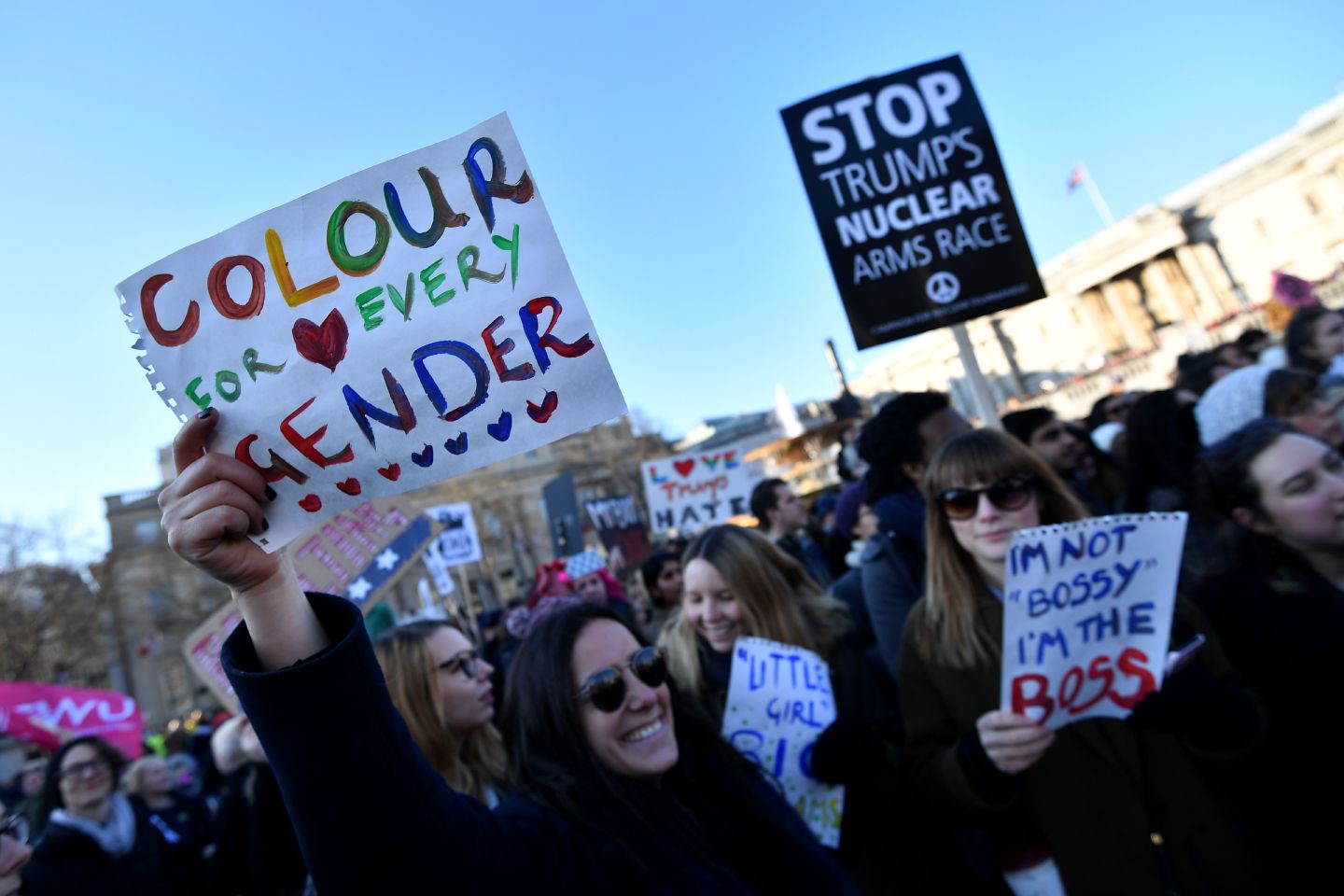BRITAIN-US-POLITICS-INAUGURATION-PROTEST