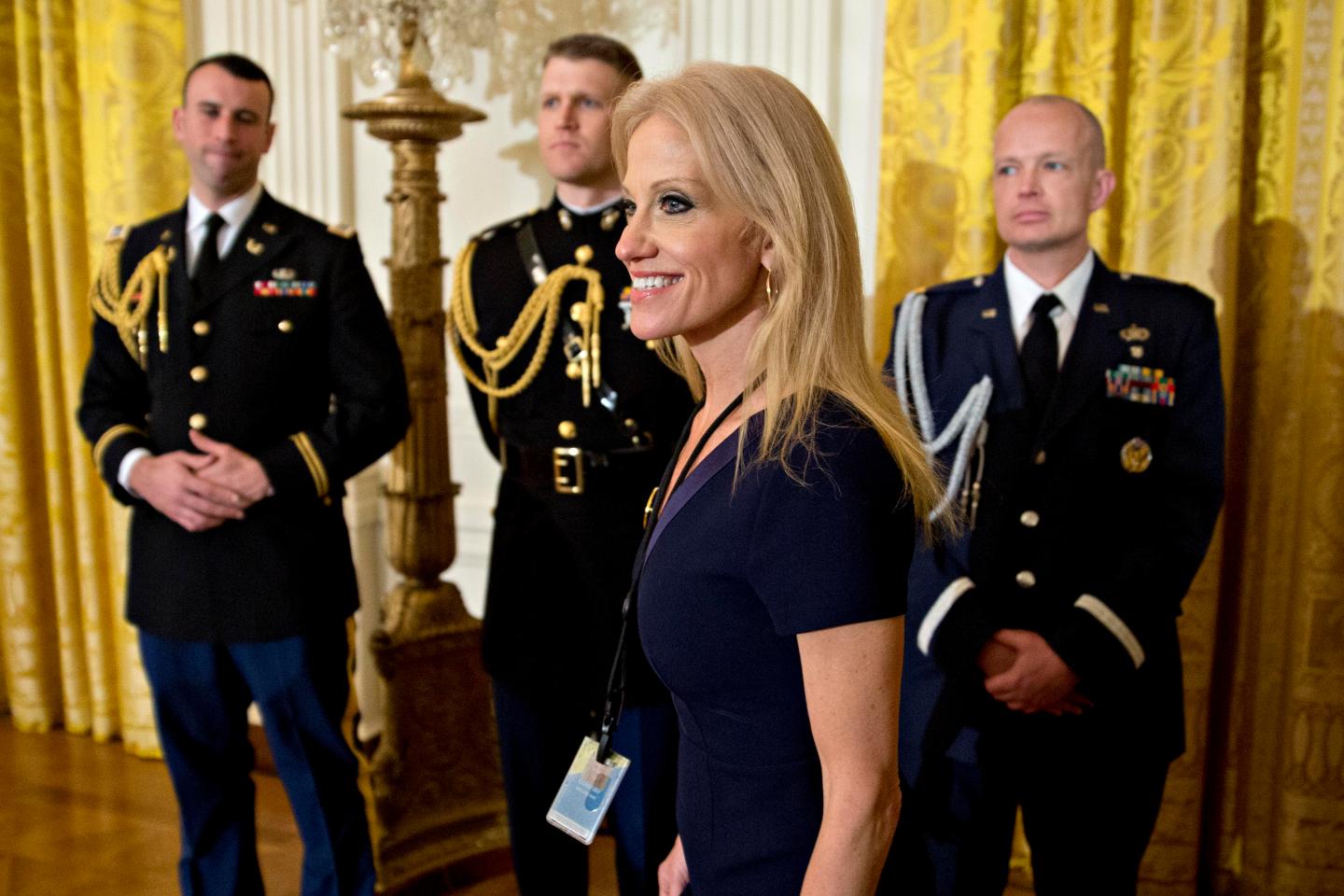 President Trump Swears In Senior Staff At White House