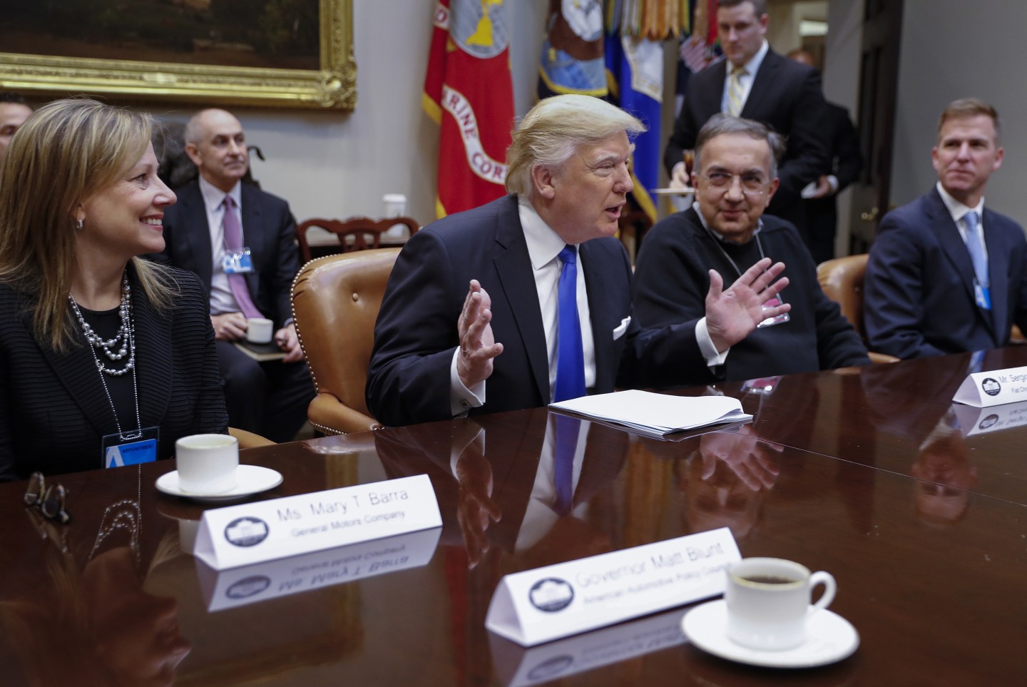 President Trump Meets With Key Automobile Industry Leaders