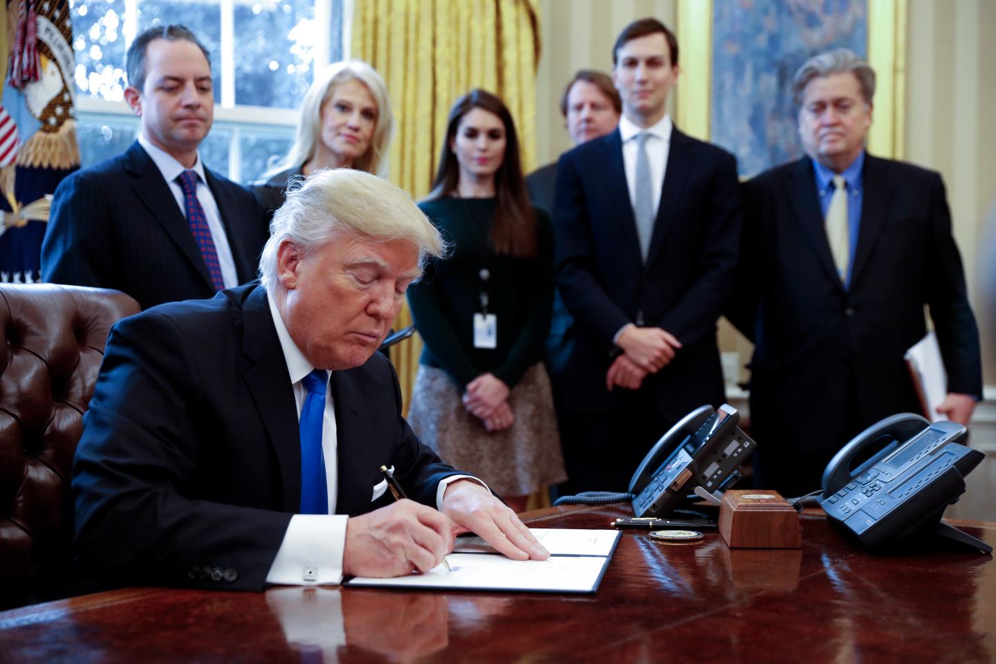 President Trump Signs Executive Orders On Oil Pipelines