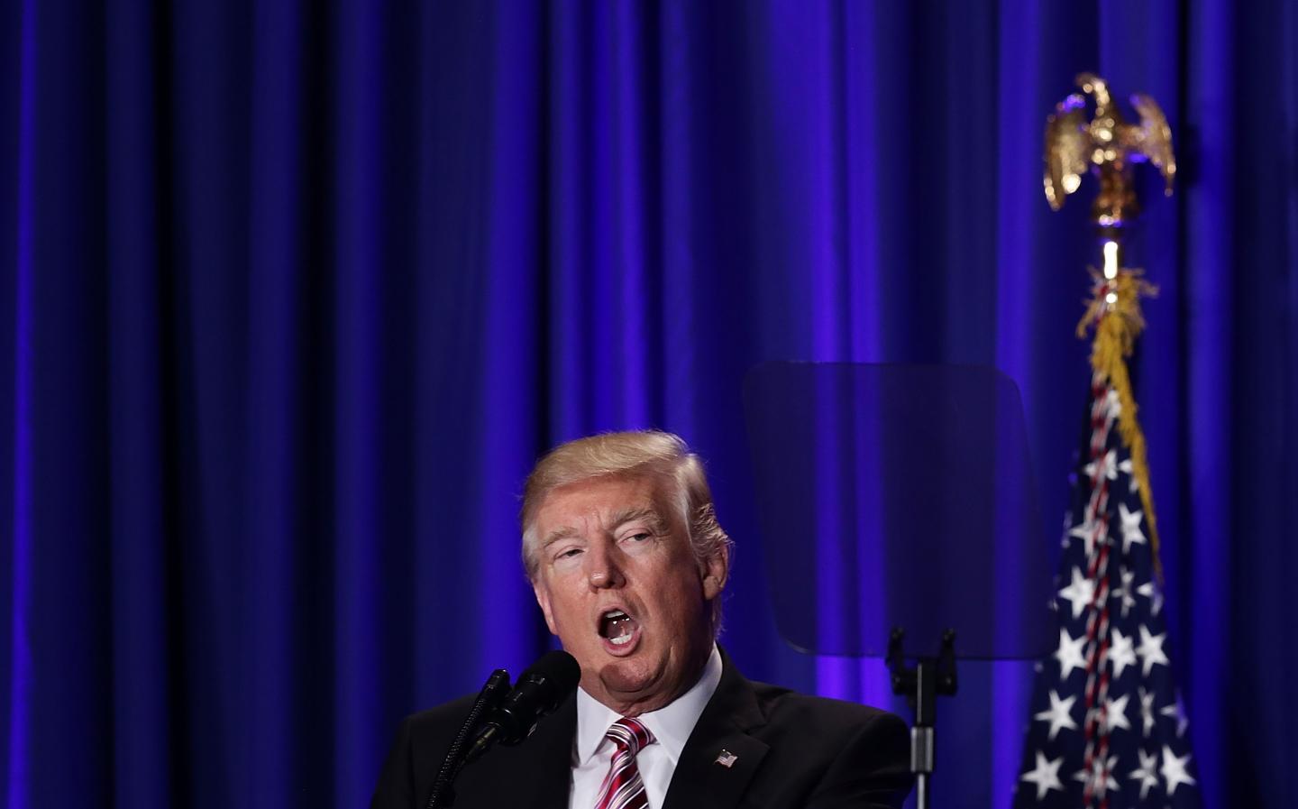Donald Trump Addresses Republican Retreat In Philadelphia