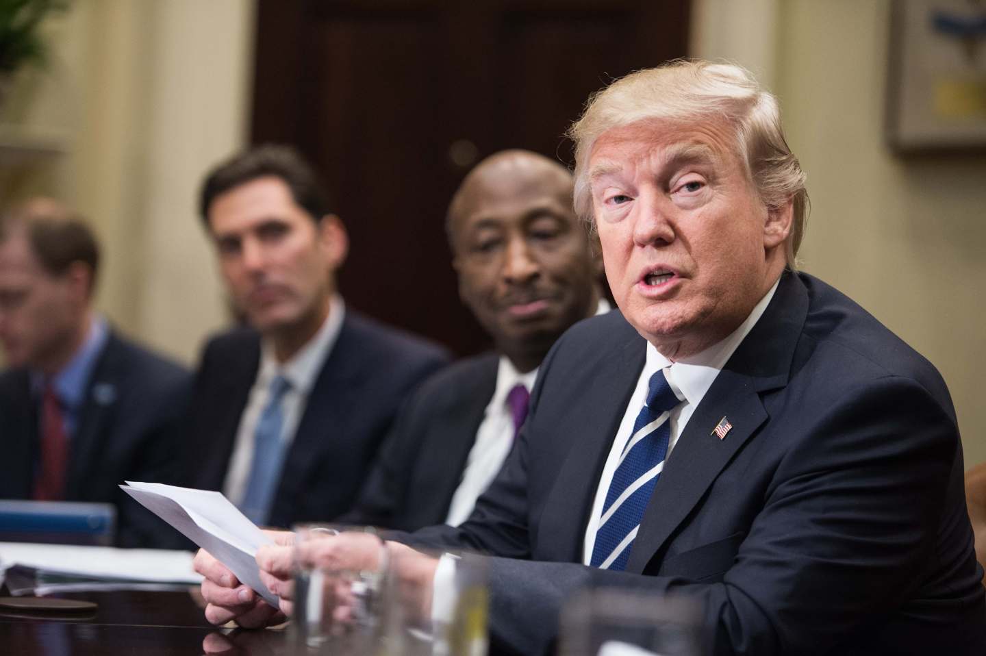 CORRECTION-US-POLITICS-TRUMP-PHARMA
