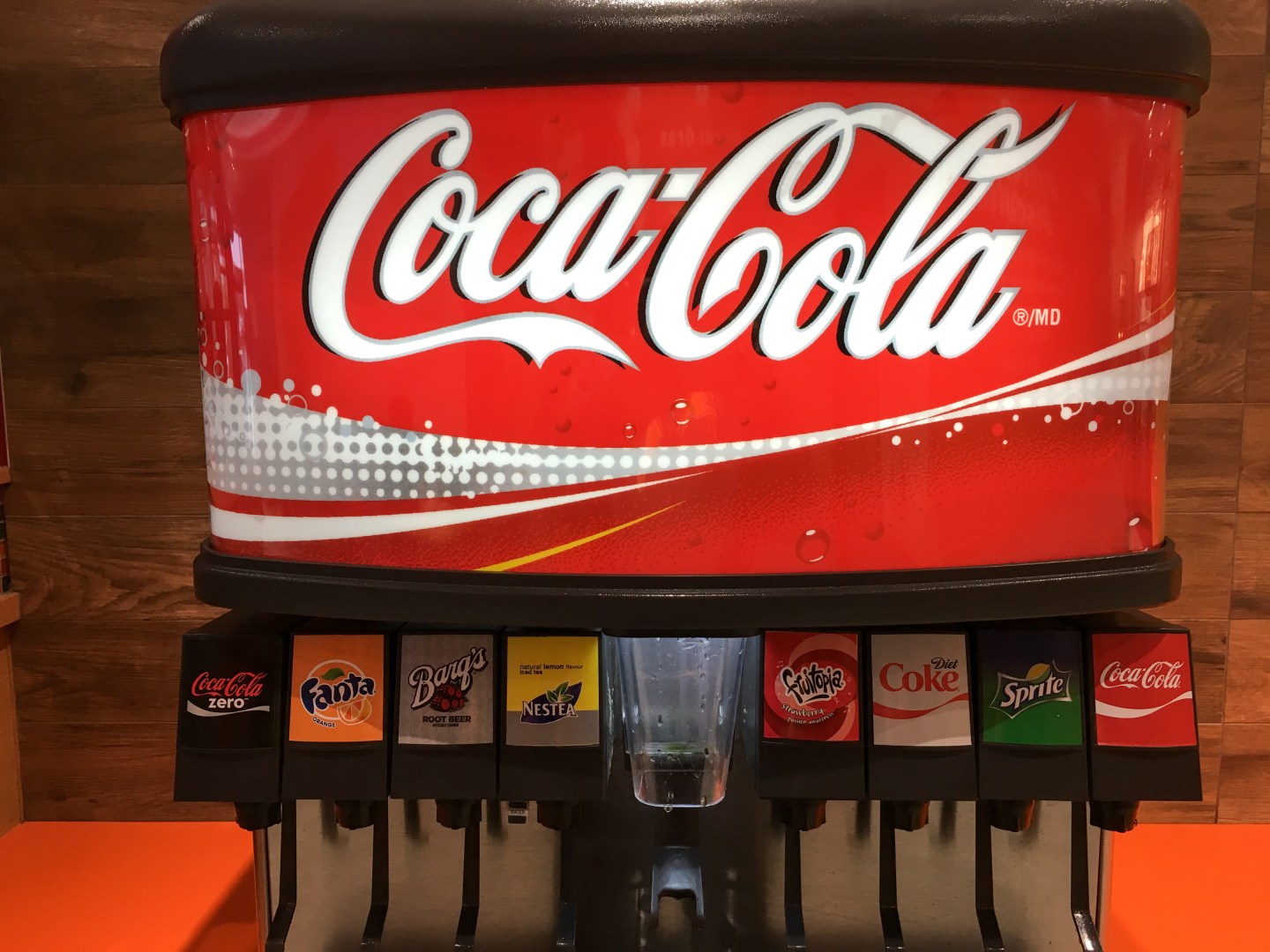 Coca Cola soft drink self serving vending machine