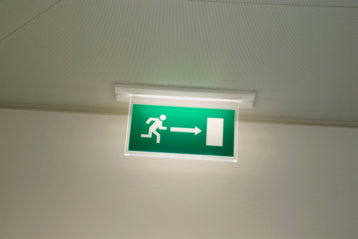 Emergency exit sign