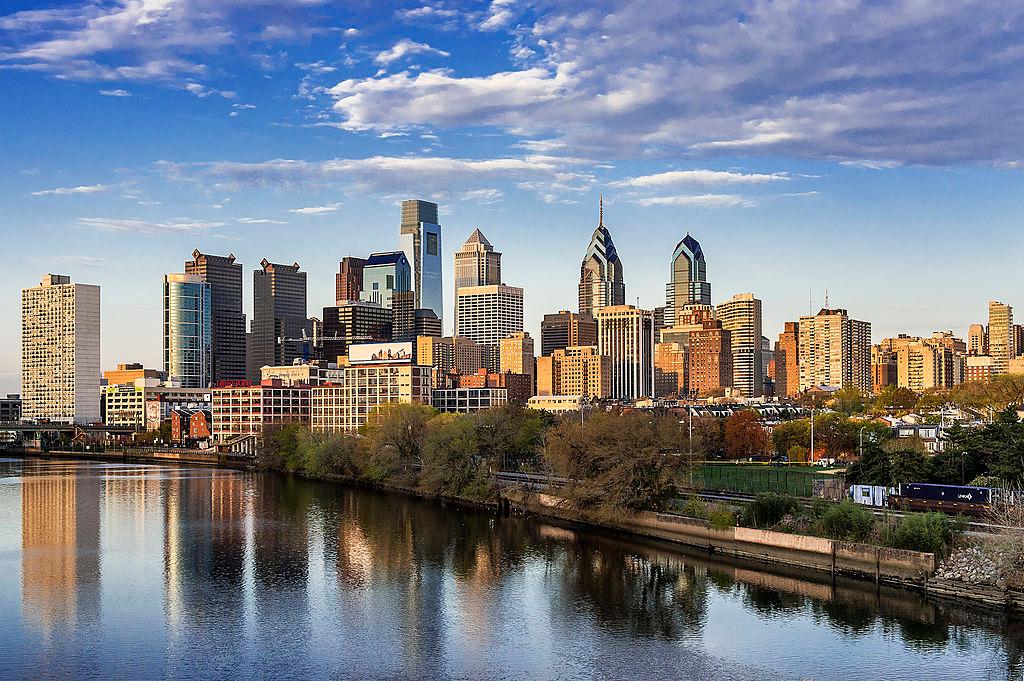 City skyline and Schuylkill River