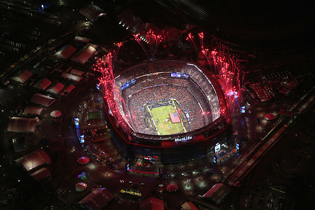 An Aerial View Of Super Bowl XLVIII