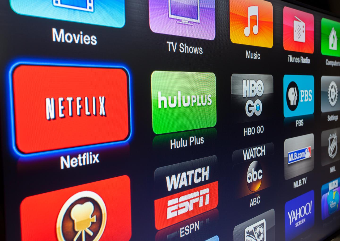 Apple TV interface