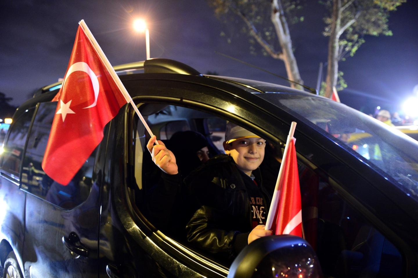 Turkey's Justice and Development (AK) Party supporters' celebration in Istanbul