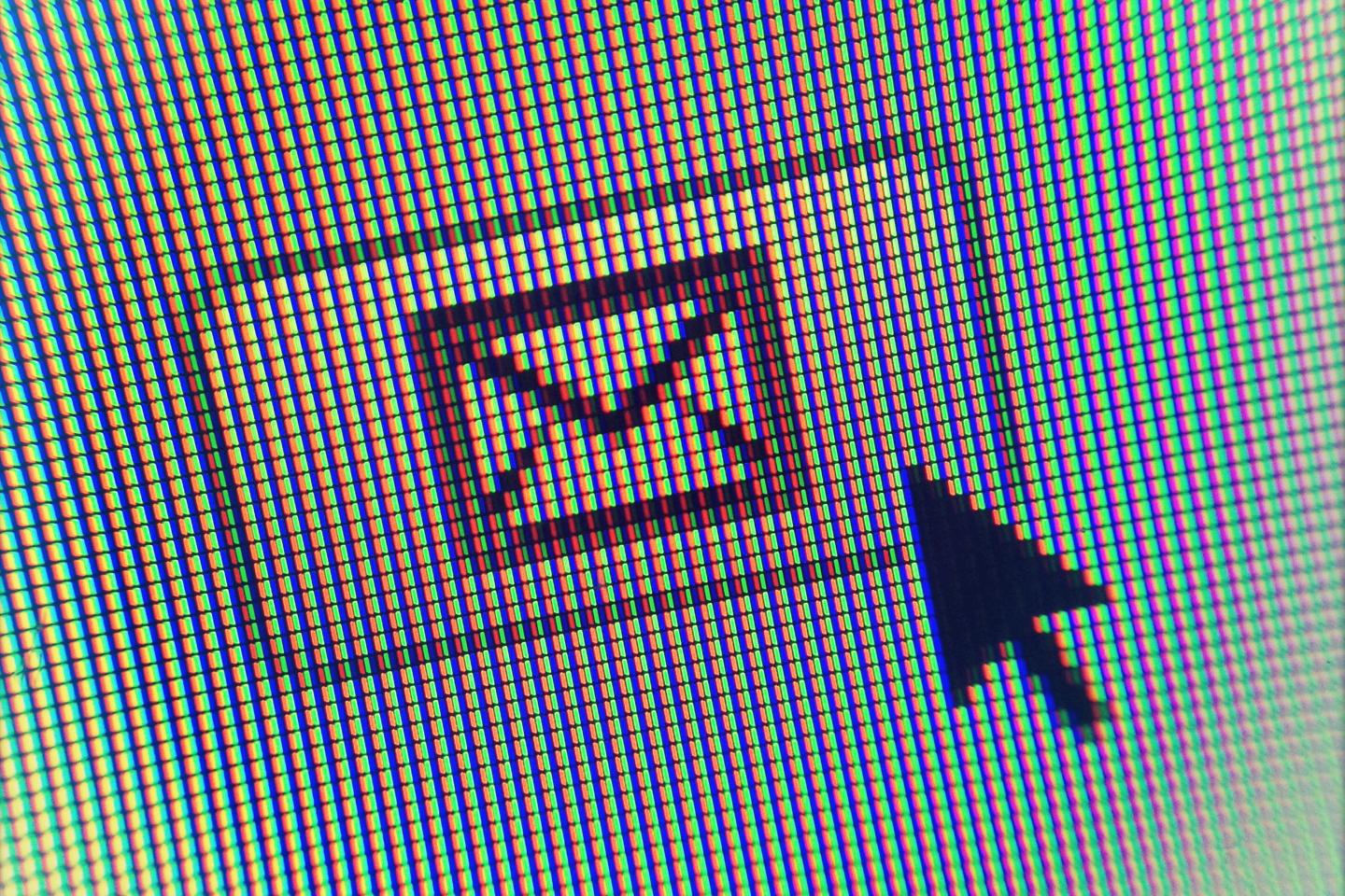 Computer Icon And Arrow