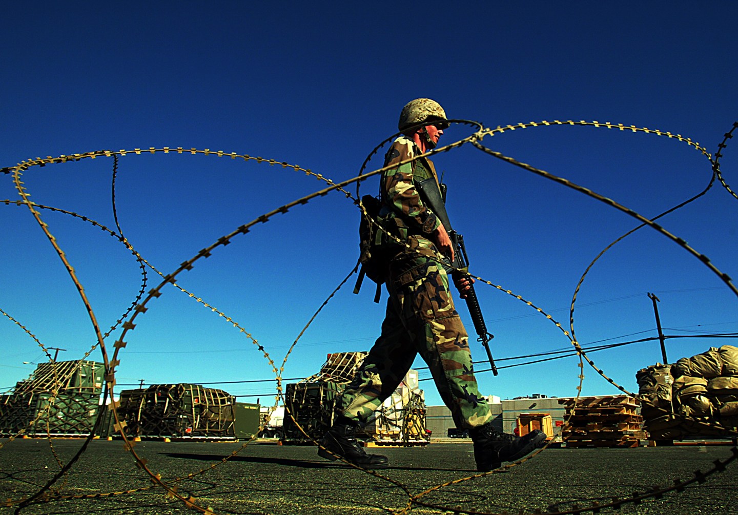 Marines at a base in Twentynine Palms are on high alert as they prepare for unit deployments to the