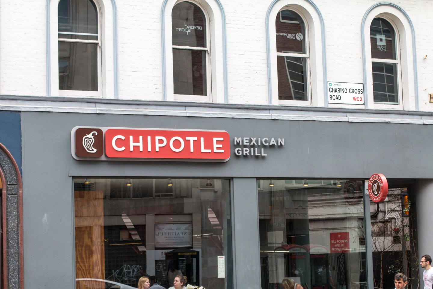 Chipotle in Charing Cross Road, London