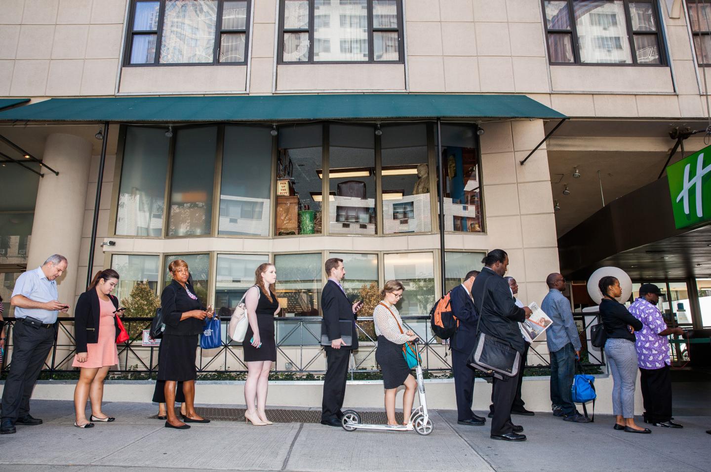 Inside A Choice Career Fair Ahead Of Jobless Claims Figures