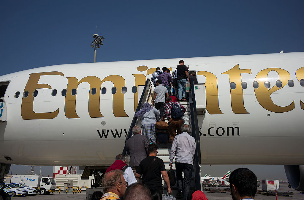 Passengers At The Dubai International Airport