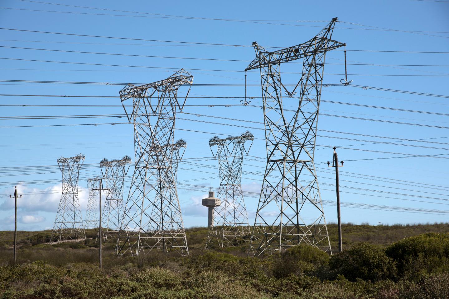 Melkbosstrand North of Cape Town South Africa Power Lines