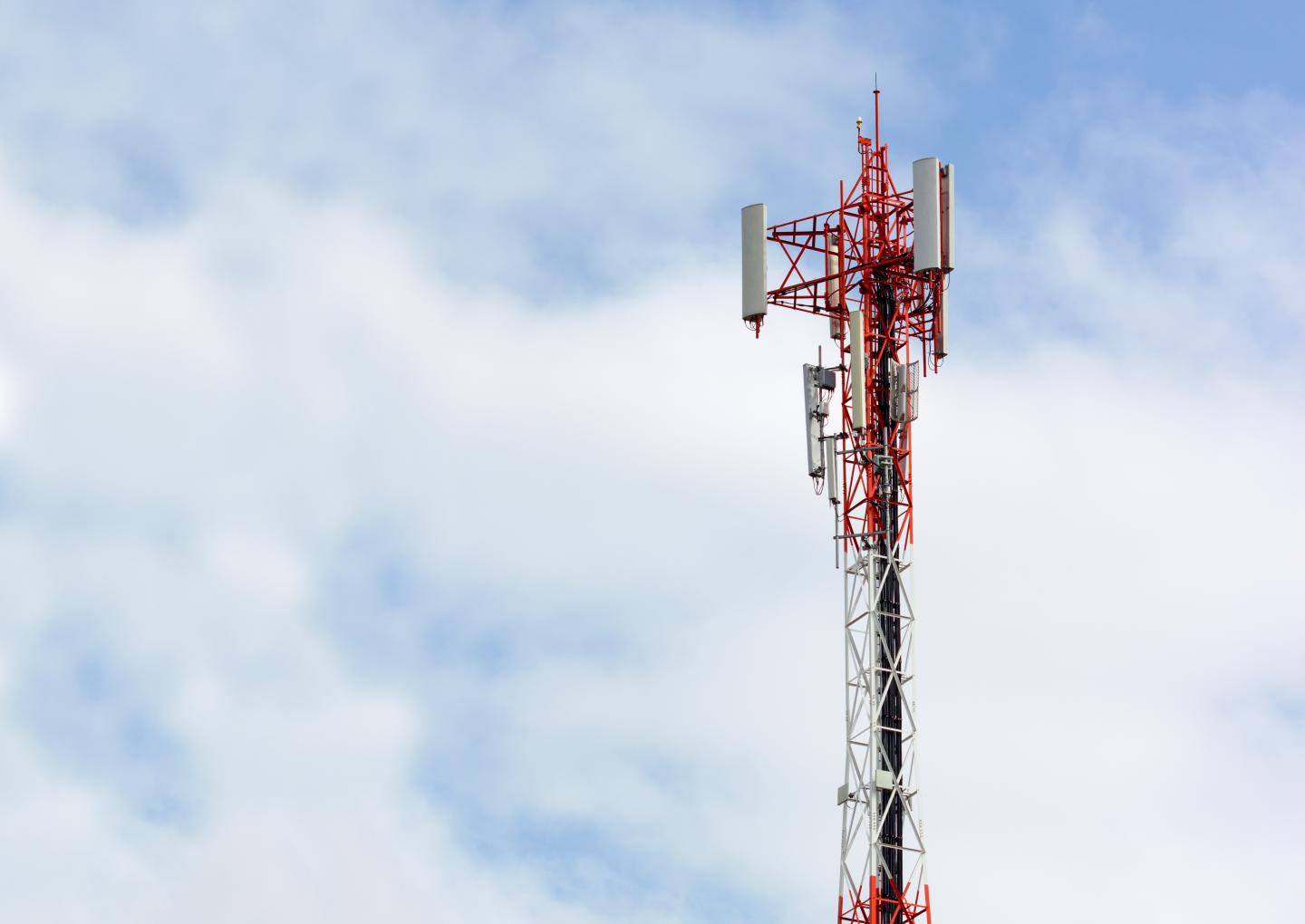 Close up Communication Tower