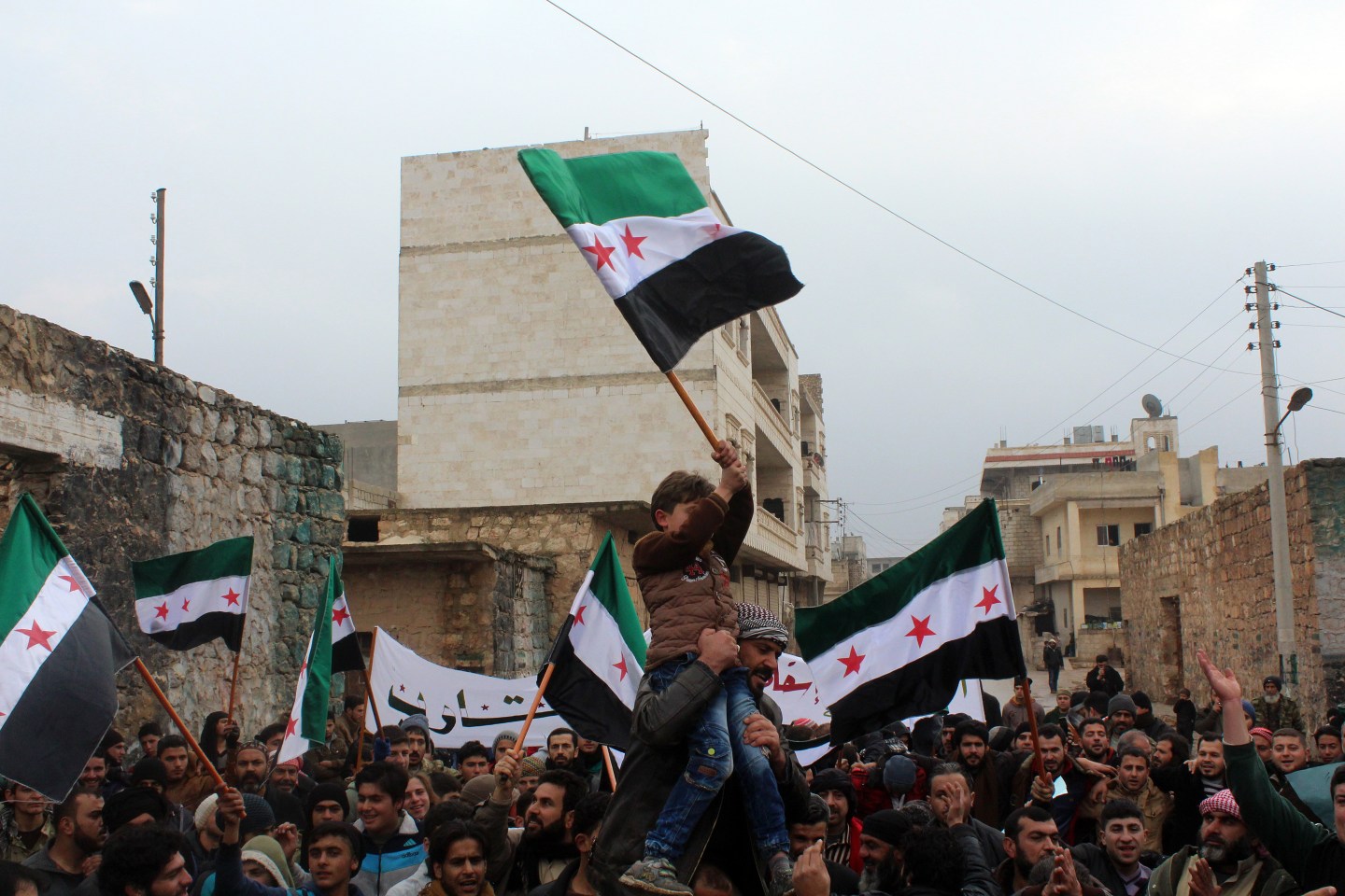 Demonstration in Damascus in demand of Unity
