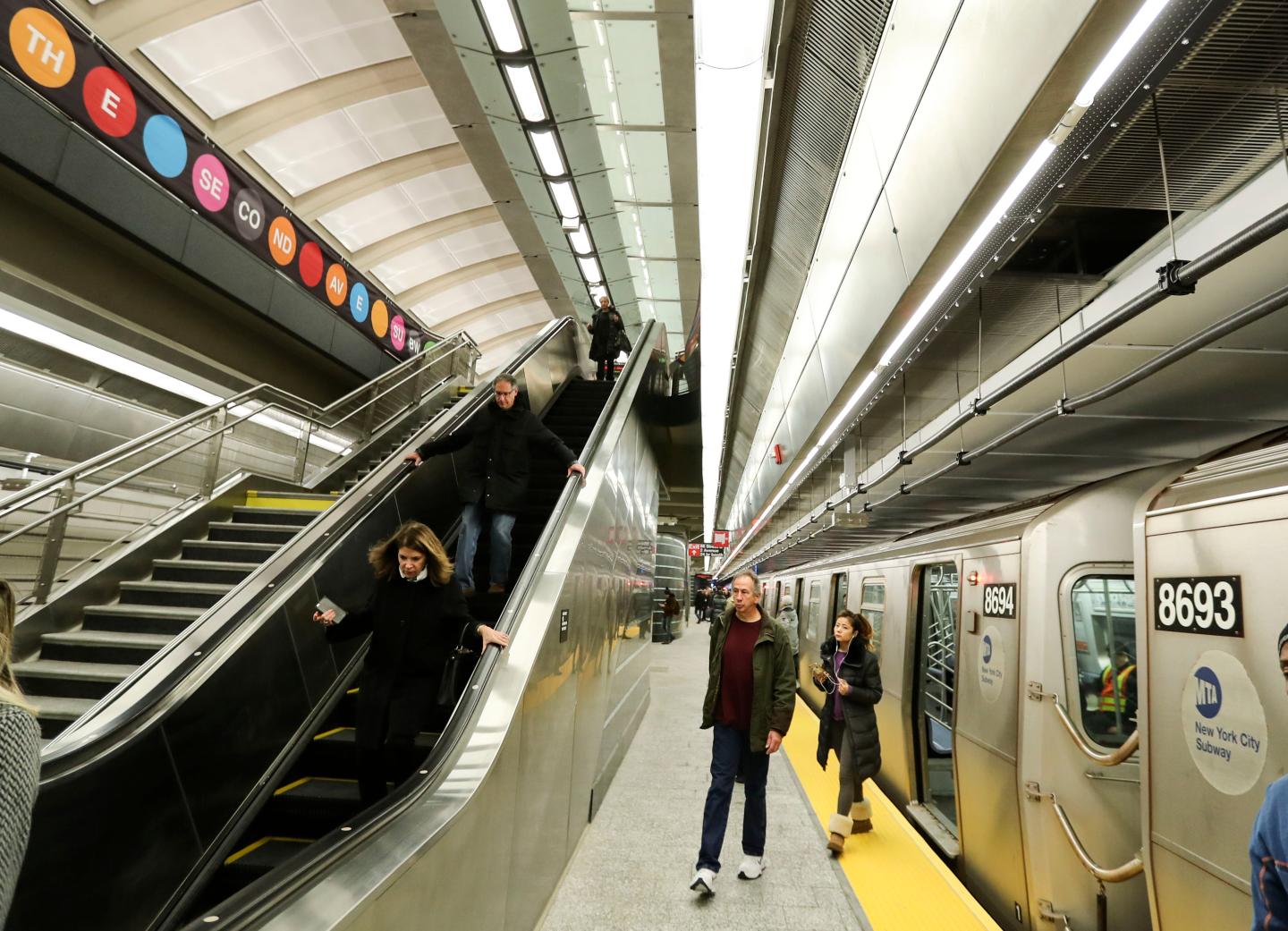 U.S.-NEW YORK-SECOND AVENUE SUBWAY-PHASE 1-OPENED FOR SERVICE
