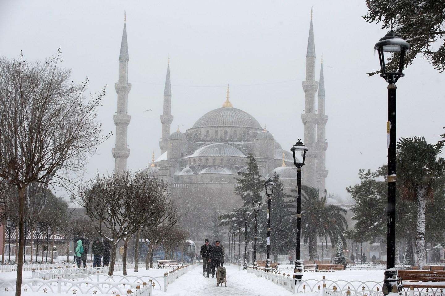 Snowfall in Istanbul
