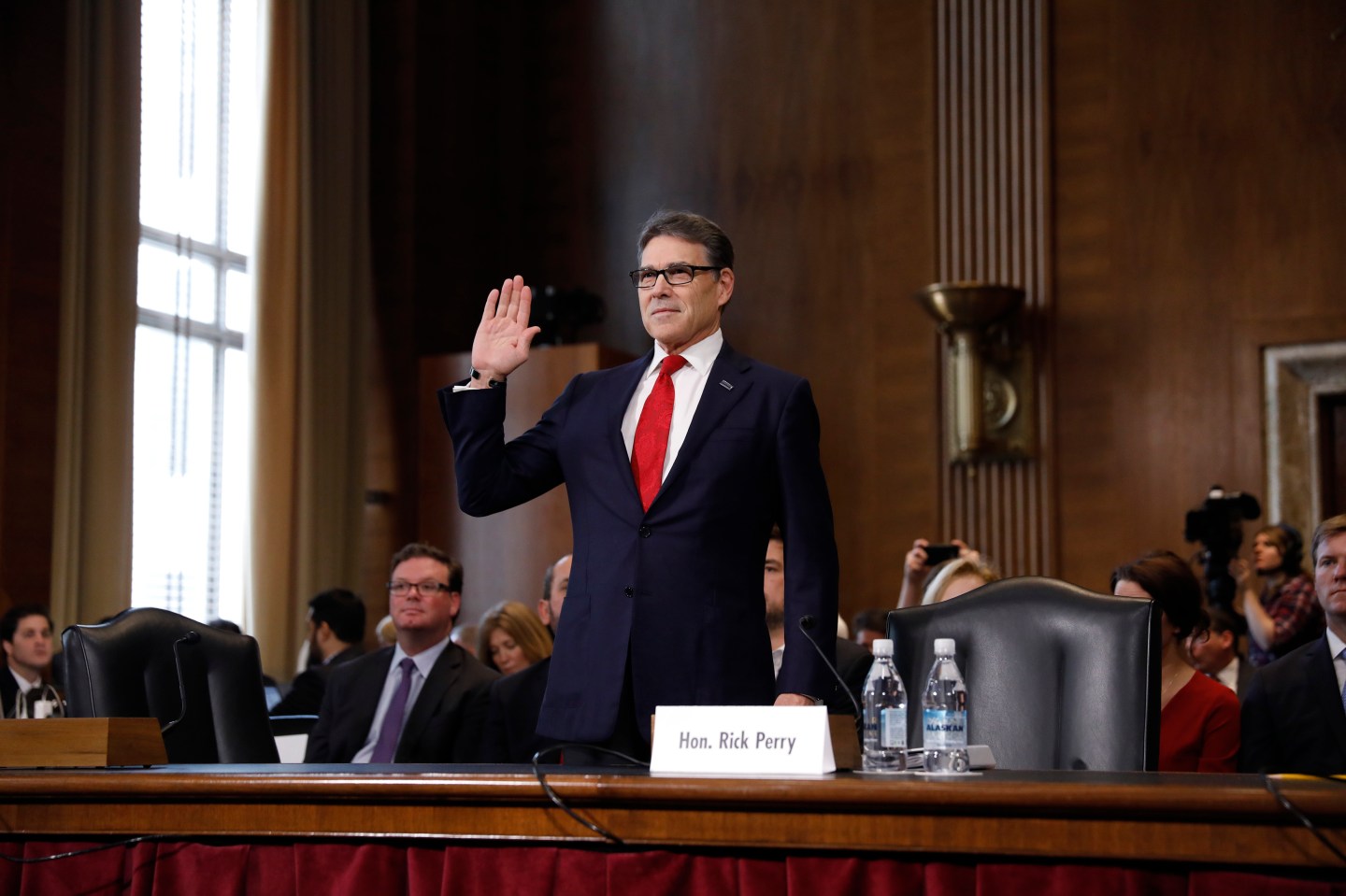 Senate Committee Holds Confirmation Hearing For Rick Perry To Become Energy Secretary