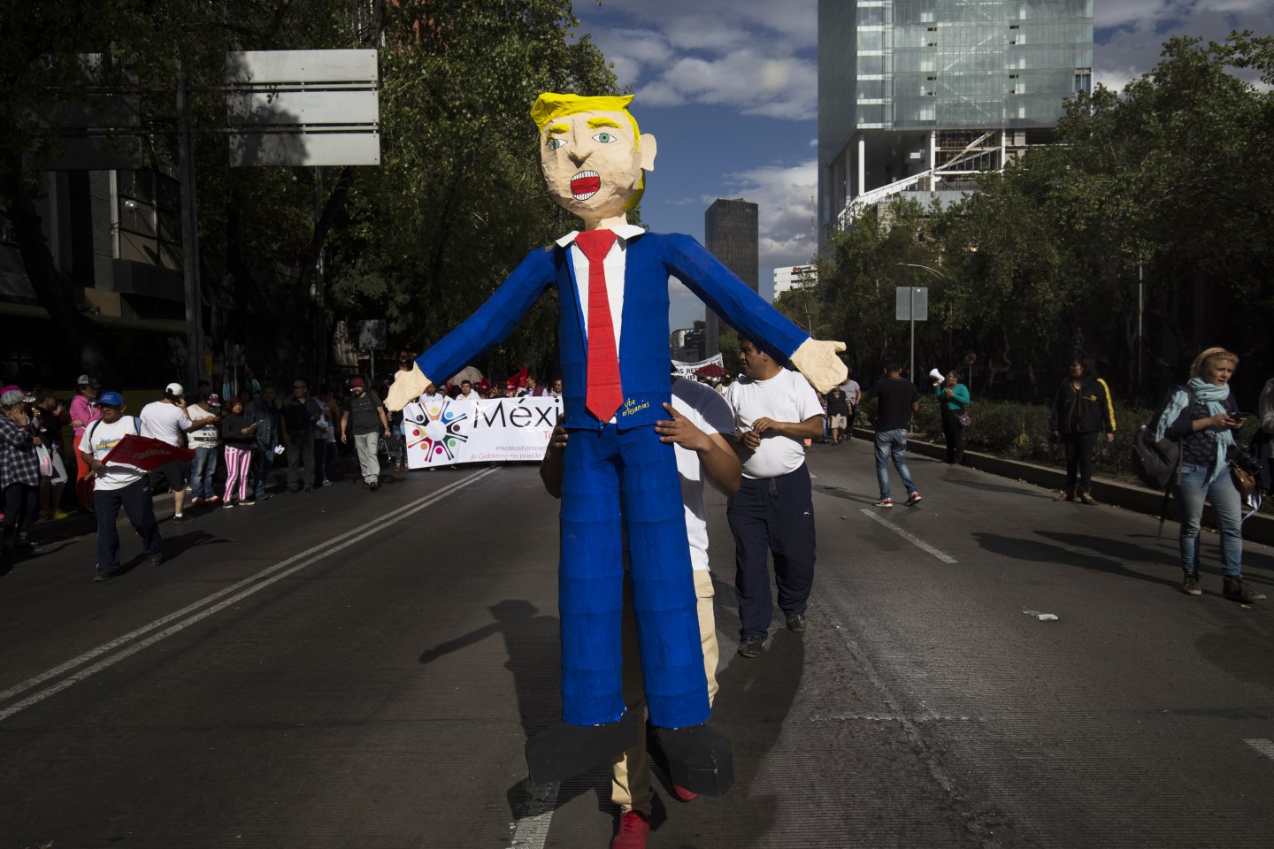 Reactions Around Mexico City As Donald Trump Is Sworn Into Office