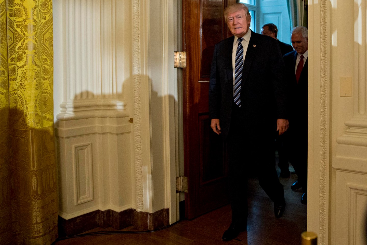 President Trump Swears In Senior Staff At White House