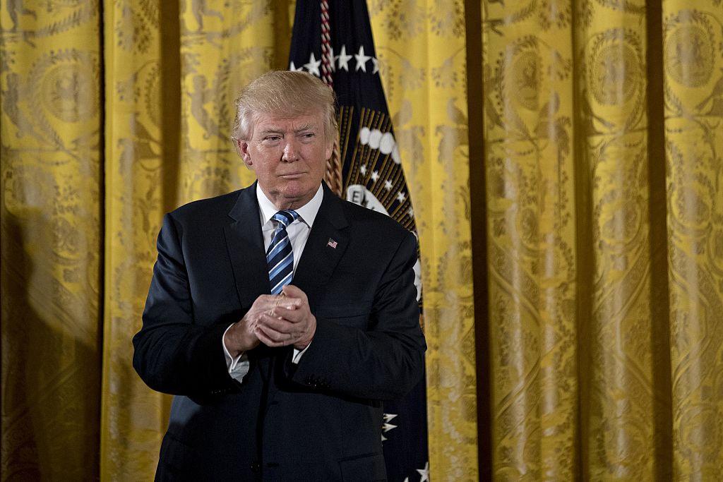 President Trump Attends The White House Senior Staff Swearing In