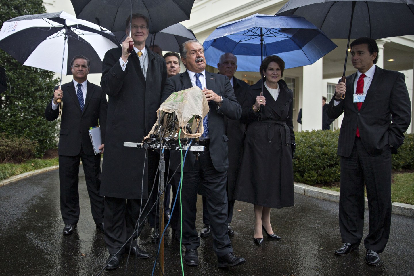 President Trump Holds Breakfast Meeting With Business Leaders At White House
