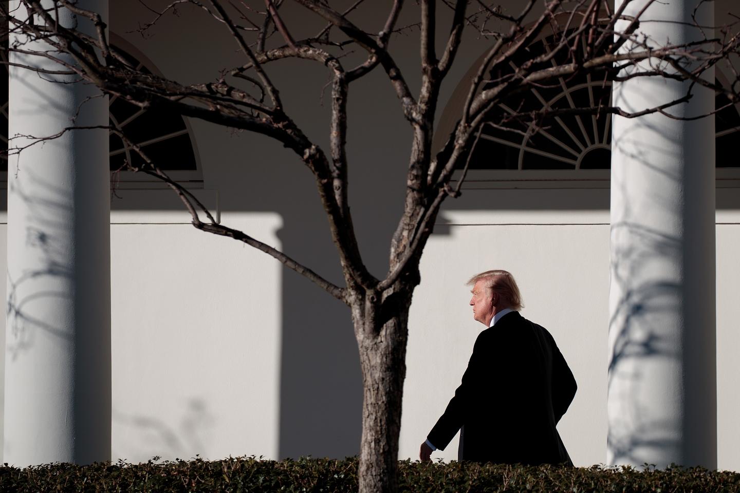 President Trump Returns To The White House