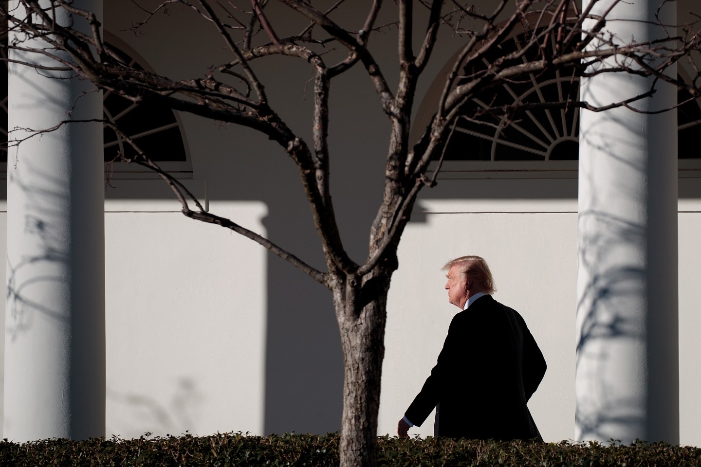 President Trump Returns To The White House