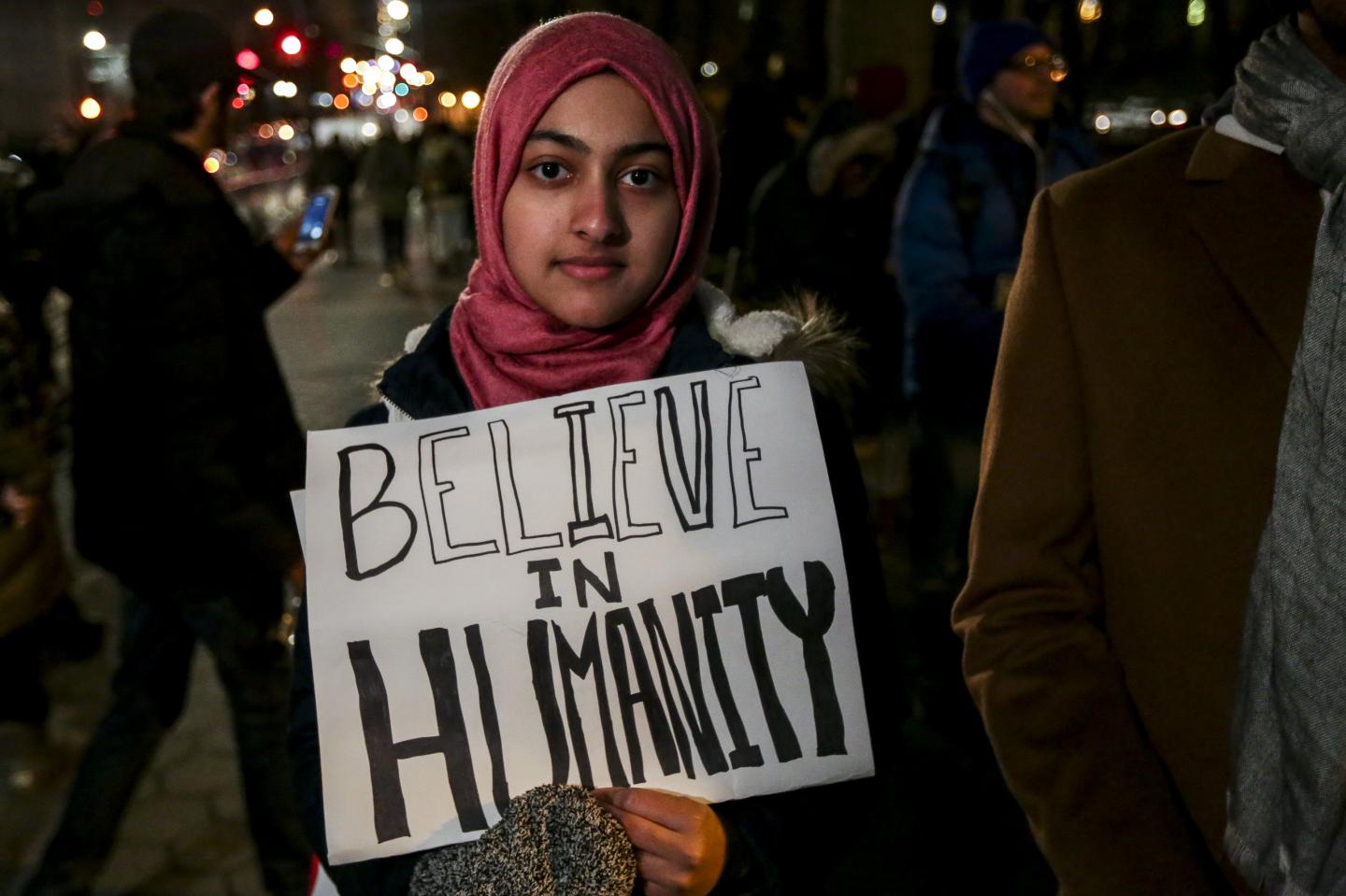 Demonstrators Protest In New York As Confusion Grips Airports Amid Courts Halt Of Trump Travel Ban