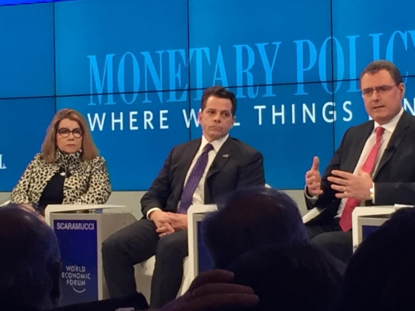 Trump Advisor Scaramucci Faces a Hostile Crowd at Davos