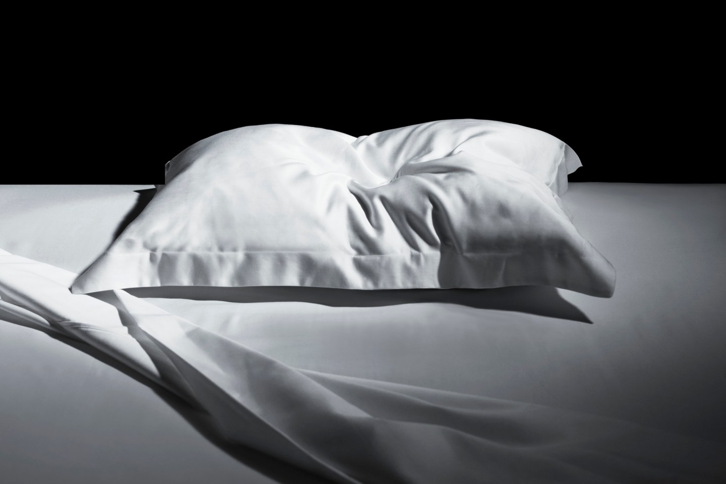 Pillow with head indentation