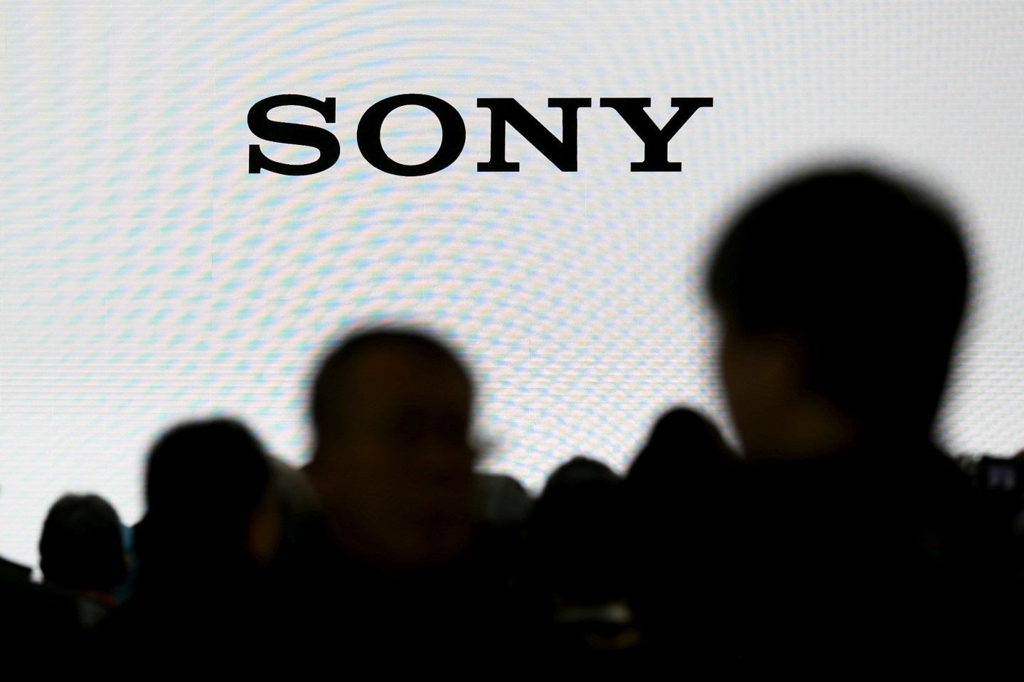 The company logo of Sony Cooperation is seen at the CP+ camera and photo trade fair in Yokohama