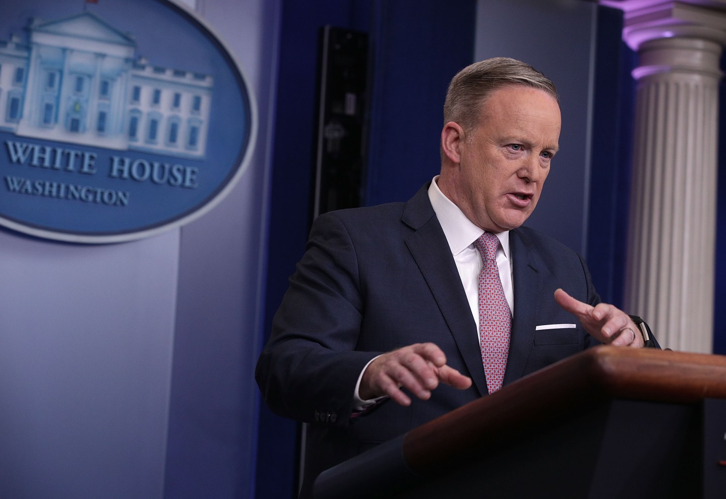 Sean Spicer Holds Daily Press Briefing At The White House