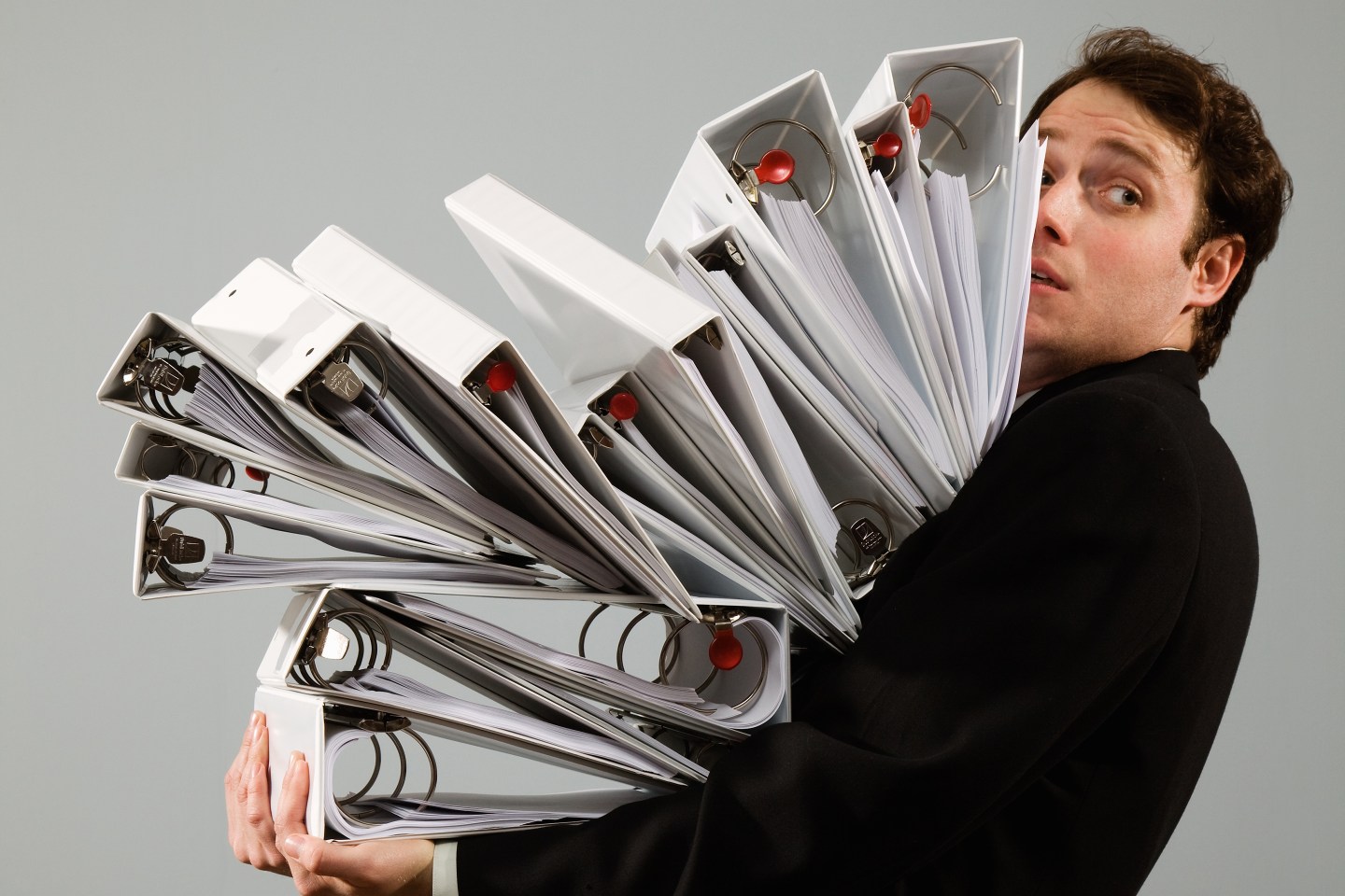 Overworked Businessman