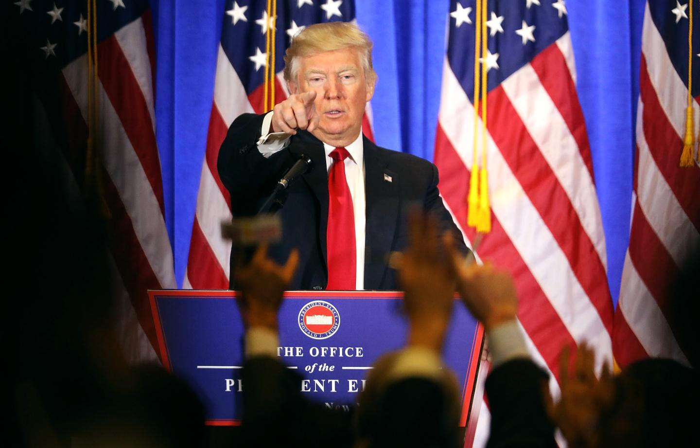 President-Elect Donald Trump Holds Press Conference In New York