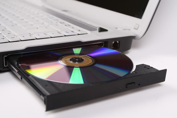 Laptop with DVD drive