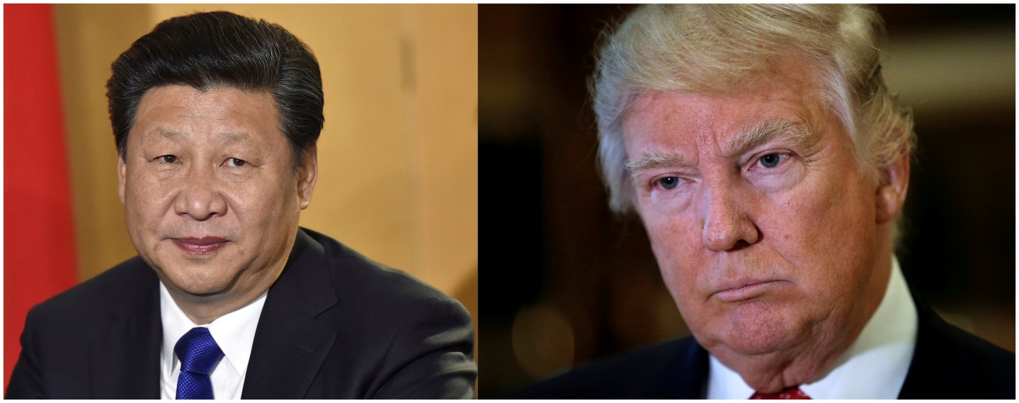 Combination of file photos of showing Chinese President Xi Jinping and U.S. President Donald Trump