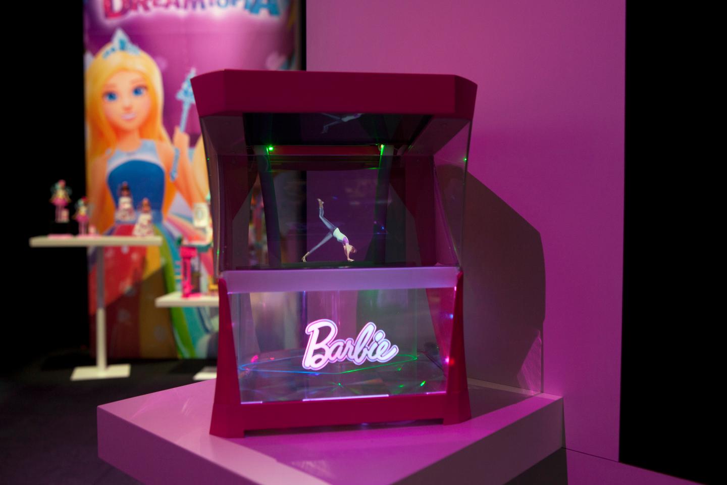 Barbie hologram toy at the Mattel showroom American International Toy Fair 2017 New York