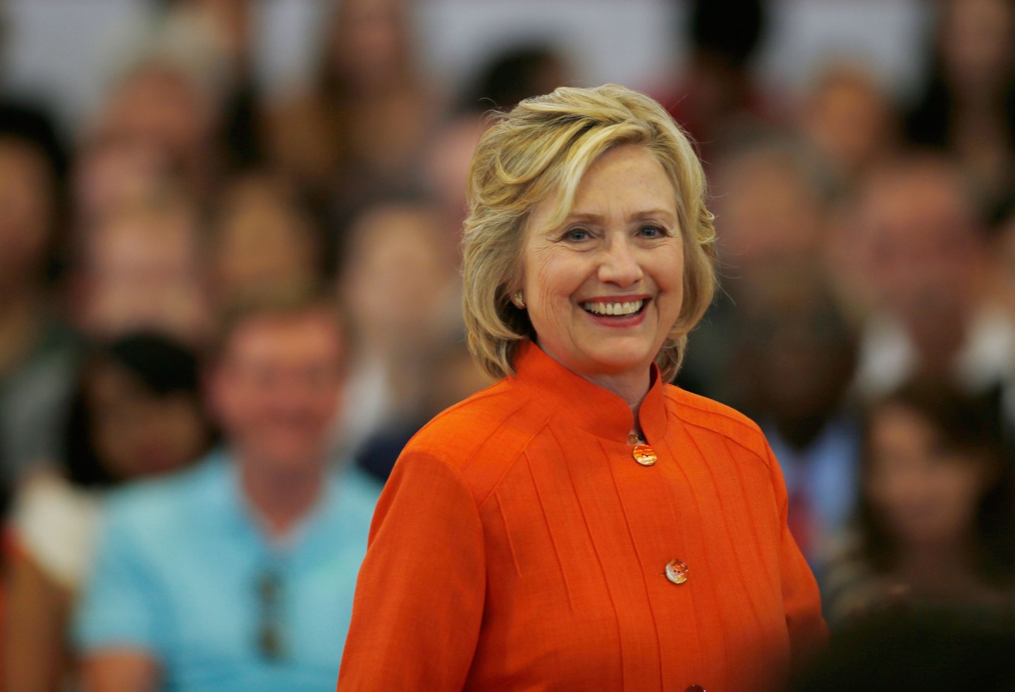 Democratic Candidate For President Hillary Clinton Campaigns In Vegas Area