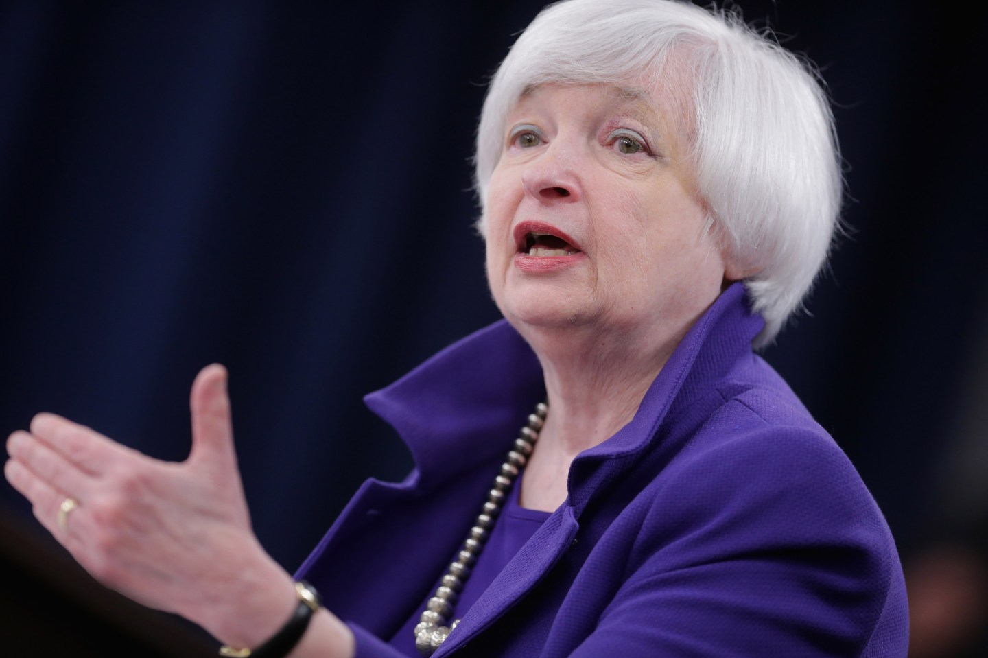 Janet Yellen Holds Press Conf. After Federal Reserve Meeting On Interest Rates