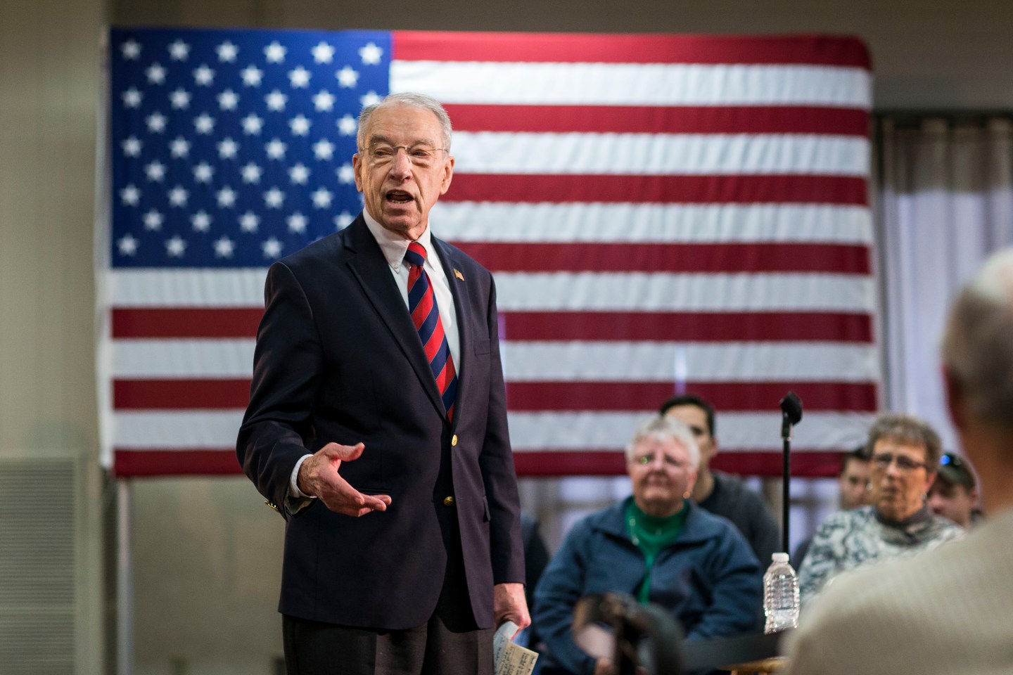 Sen. Charles Grassley and Chris Christie
