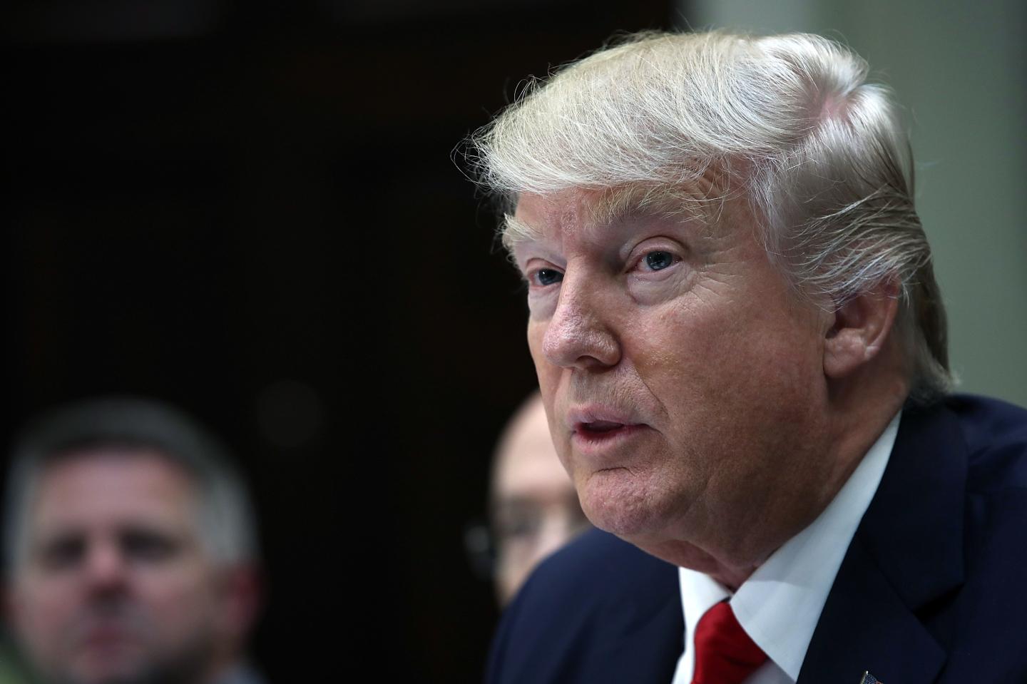 President Trump Has Lunch With Harley Davidson Executives And Union Reps